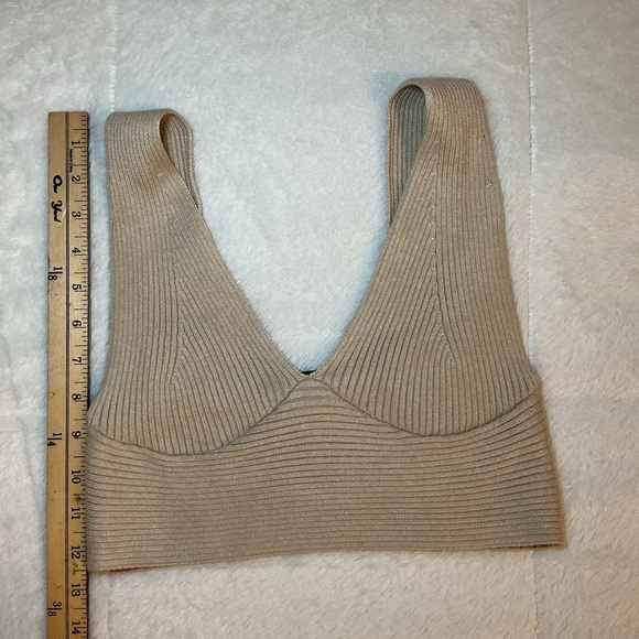 Sincerely Jules Elegant Cream Ribbed Two-Piece Set - Picture 4 of 8